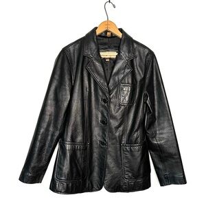 Rem Garson | Black Leather Jacket Large